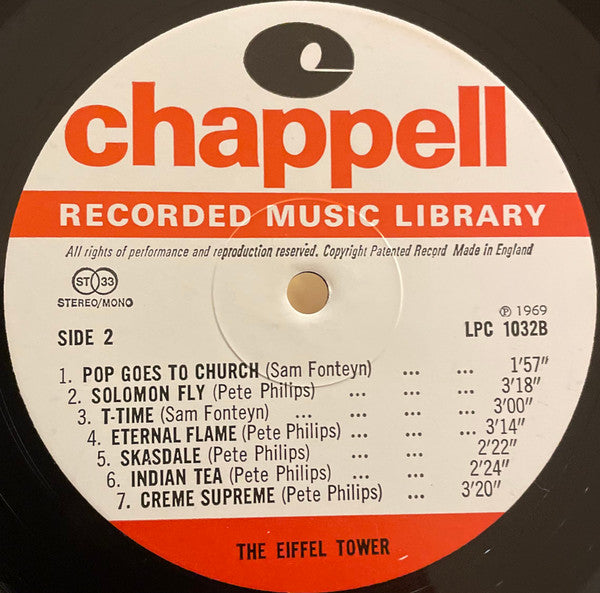 The Eiffel Tower : Chappell Recorded Music (LP)