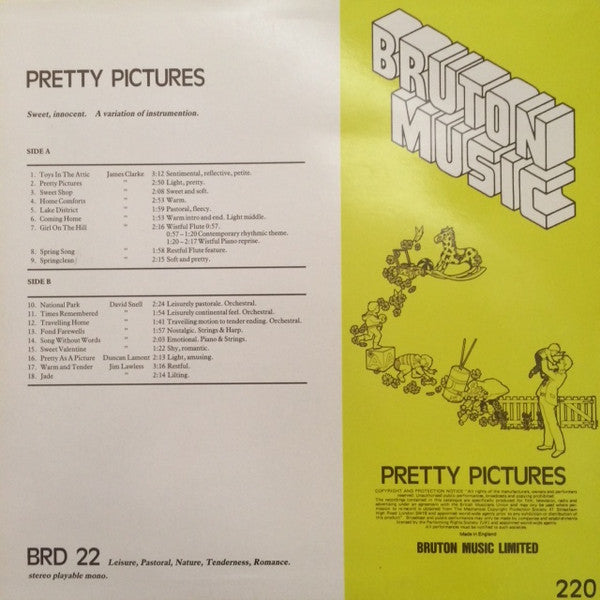 James Clarke / David Snell (2) / Duncan Lamont / Jim Lawless : Pretty Pictures (LP)