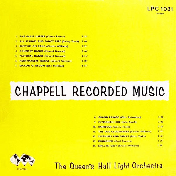 The Queen's Hall Light Orchestra : Chappell Recorded Music (LP)