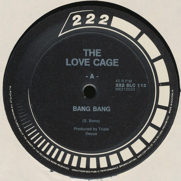 The Love Cage : Bang Bang (12", Ltd)