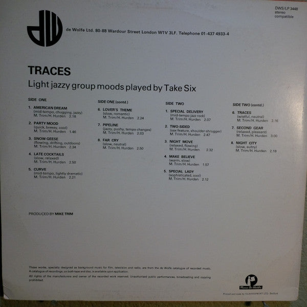 Take Six : Traces (LP)