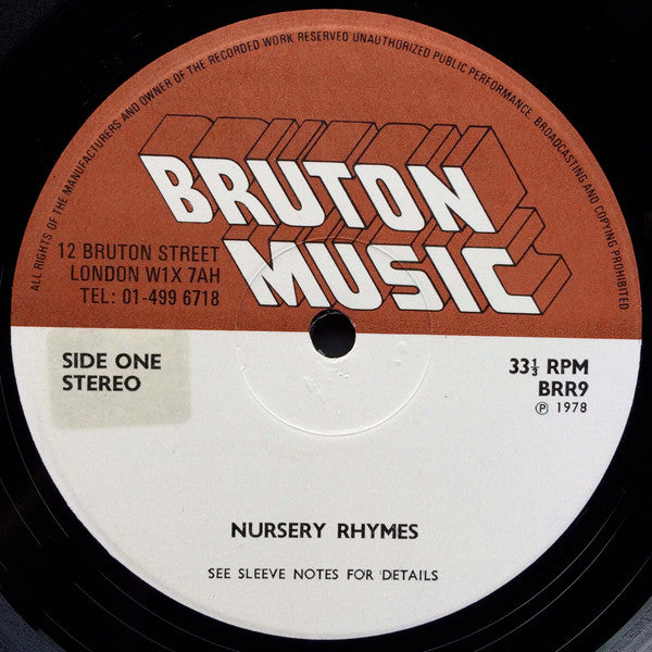 Various : Nursery Rhymes & Christmas Carols (LP)