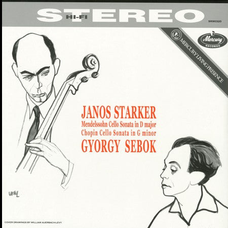 Janos Starker, Felix Mendelssohn-Bartholdy, Frédéric Chopin, György Sebök : Cello Sonata In D Major · Cello Sonata In G Minor (LP, RM)