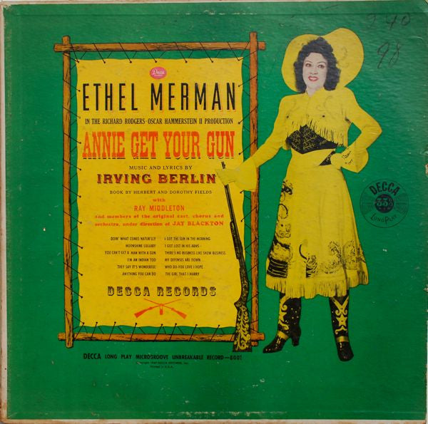 Ethel Merman With Ray Middleton, Original Cast* : Annie Get Your Gun (LP, Album, RE)