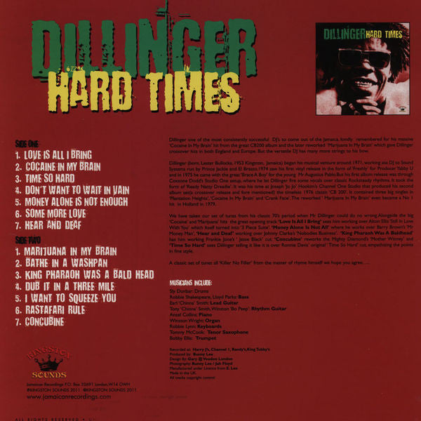 Dillinger : Hard Times (LP, Comp)