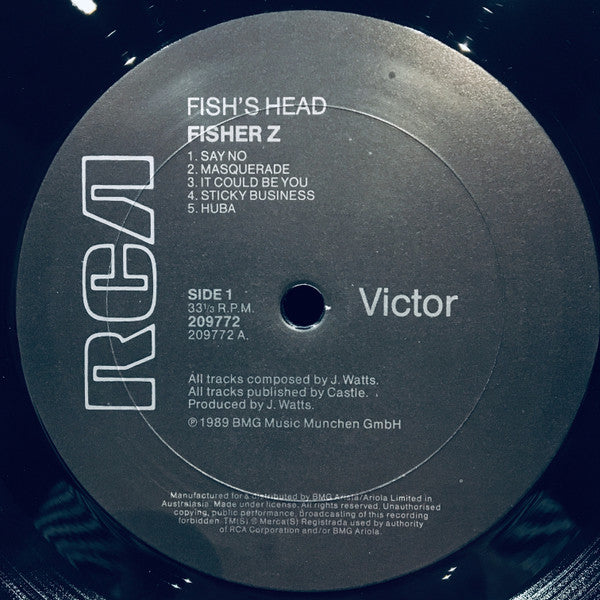 Fischer-Z : Fish's Head (LP, Album)