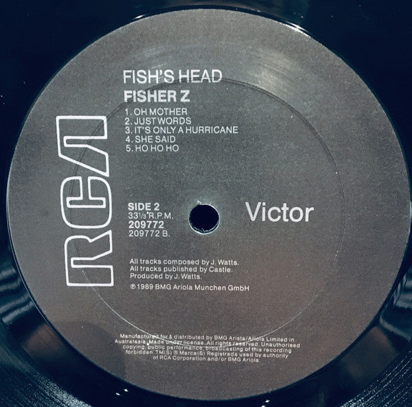 Fischer-Z : Fish's Head (LP, Album)