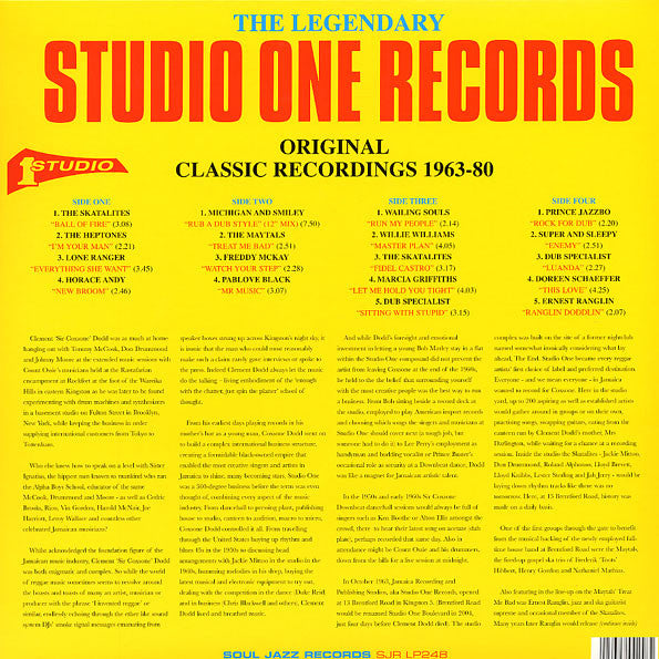 Various : The Legendary Studio One Records (Original Classic Recordings 1963-1980) (2xLP, Comp, Gat)