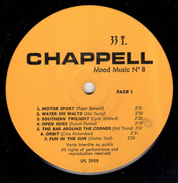 Various : Chappell Mood Music Vol. 8 (LP, Album, Mono)