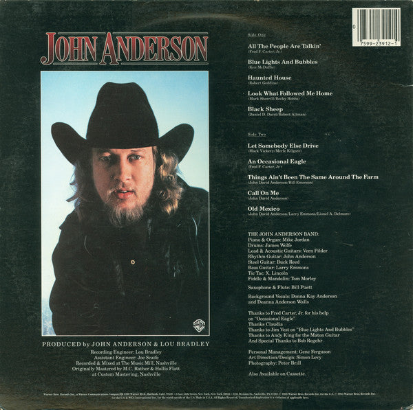 John Anderson (3) : All The People Are Talkin' (LP, Album, All)