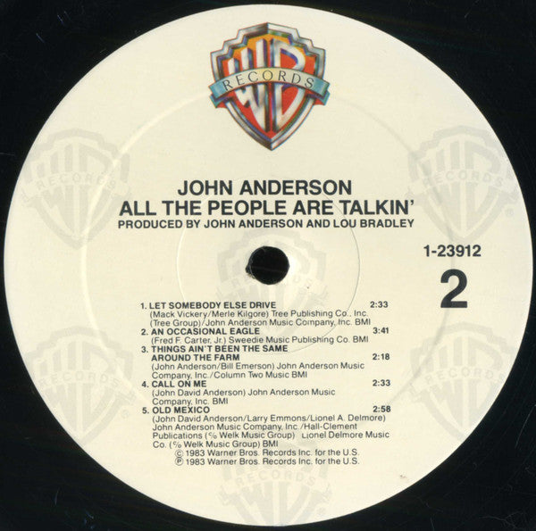 John Anderson (3) : All The People Are Talkin' (LP, Album, All)