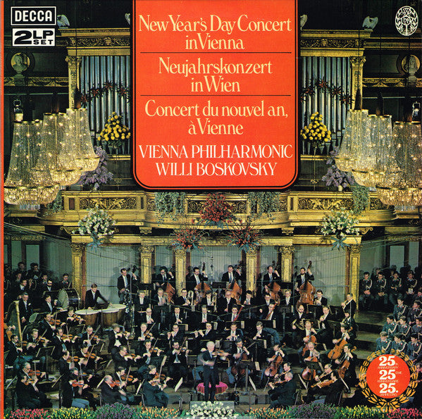 Wiener Philharmoniker, Willi Boskovsky : New Year's Day Concert In Vienna = Neujahrskonzert In Wien = Concert Du Nouvel An, A Vienne (2xLP)