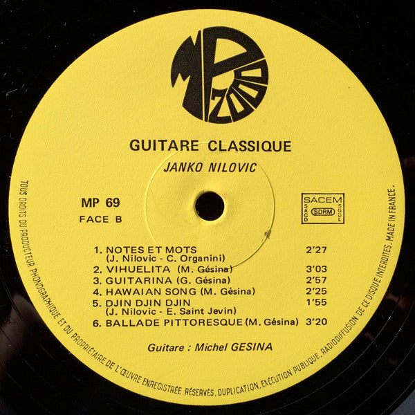 Juan De Dios Muñoz / Michel Gésina : Guitare Classique (LP)