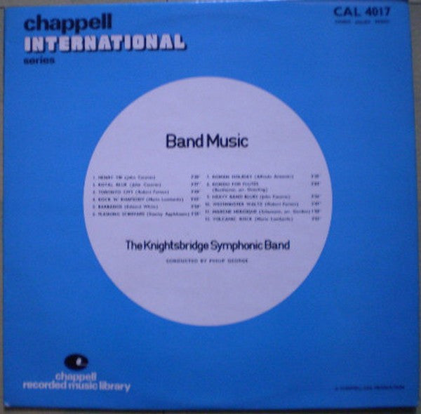 The Knightsbridge Symphonic Band : Band Music (LP)