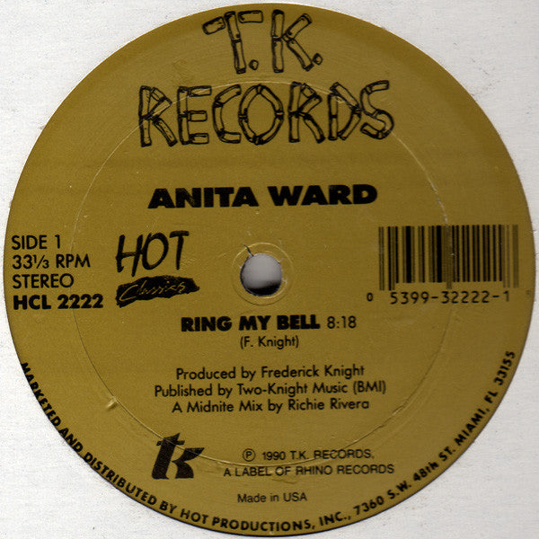 Anita Ward / Van McCoy & The Soul City Symphony : Ring My Bell / The Hustle (12")