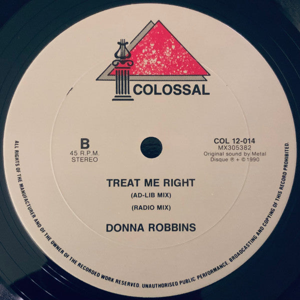 Donna Robbins : Treat Me Right (12")