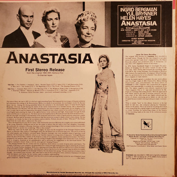 Alfred Newman : Anastasia (LP)