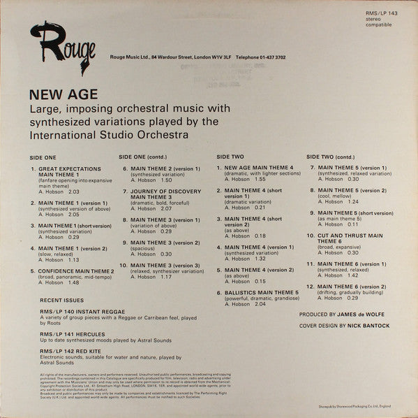 The International Studio Orchestra : New Age (LP)