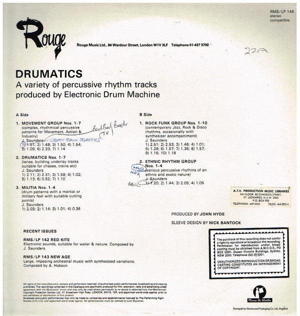 John Saunders : Drumatics (LP)