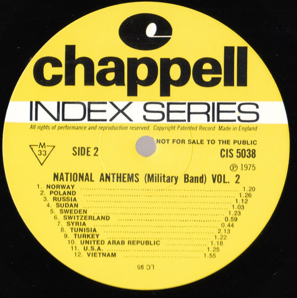 Military Band : National Anthems Vol.2 (LP, Mono)