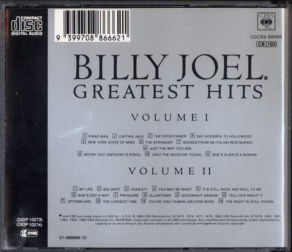 Billy Joel : Souvenir, The Ultimate Collection (Box, Comp, Ltd + 2xCD, Album + CD, Album + CD, Alb)
