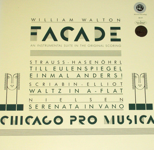 Sir William Walton, Chicago Pro Musica : Facade Suite (LP, RP)