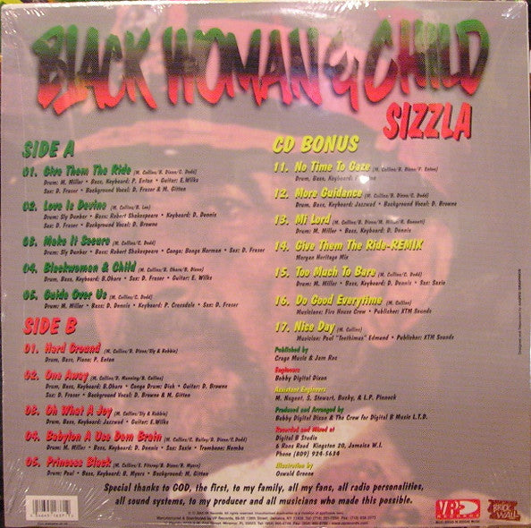 Sizzla : Black Woman And Child (LP, Album, RE)