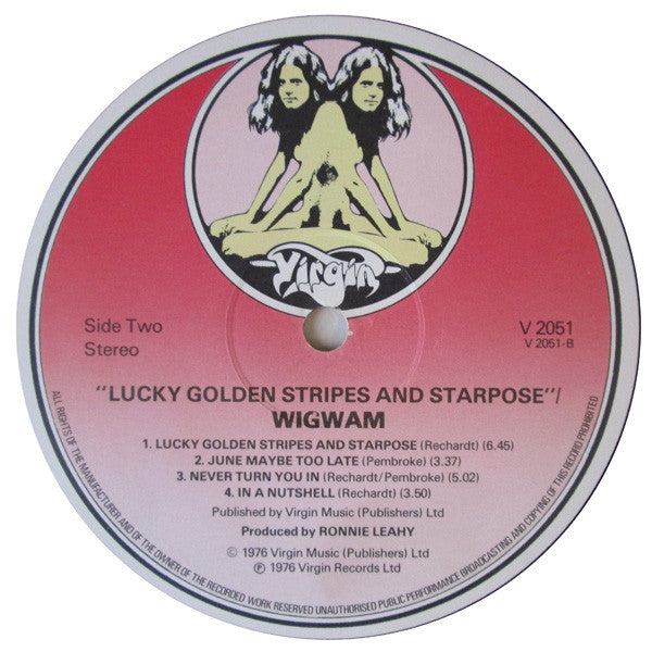 Wigwam (3) : Lucky Golden Stripes And Starpose (LP, Album)