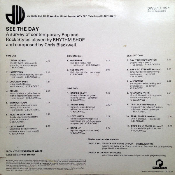 Rhythm Shop : See The Day (LP)