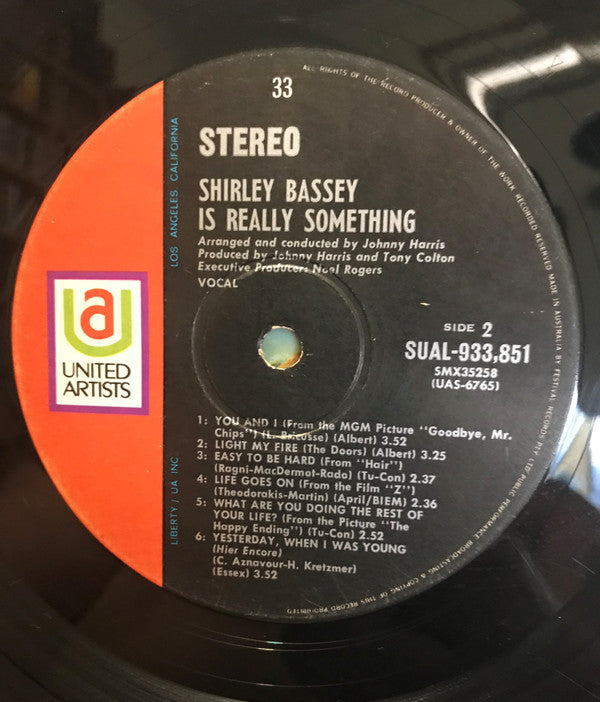 Shirley Bassey : Is Really "Something" (LP, Album)