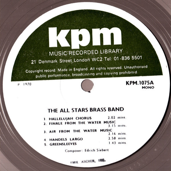 The All Stars Brass Band Conducted By Harry Mortimer : Music In A Serious Vein / Music In A Lighter Vein (LP)