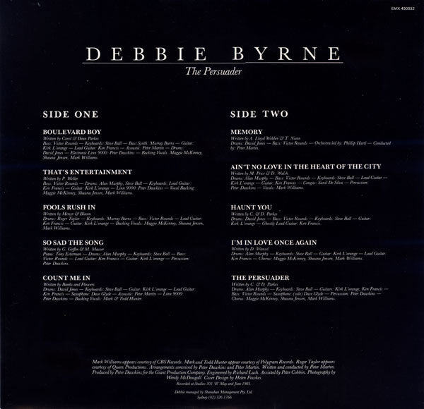 Debra Byrne : The Persuader (LP, Album)