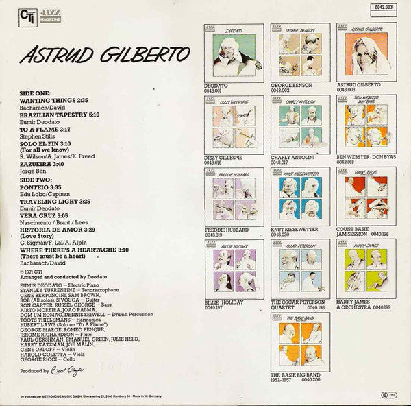 Astrud Gilberto : Astrud Gilberto (LP, Album, RE)