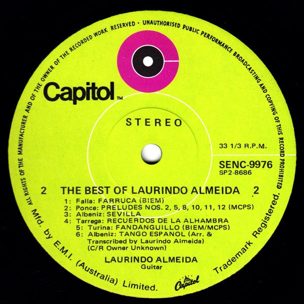 Laurindo Almeida : The Best Of (LP, Comp)