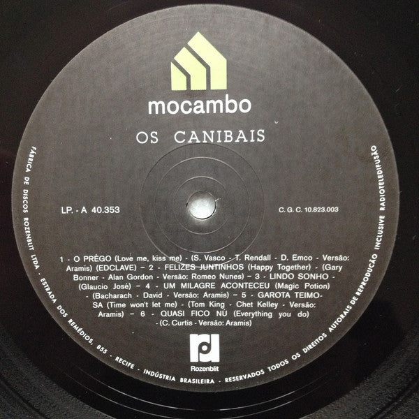 Os Canibais : Os Canibais (LP, Album, RE)