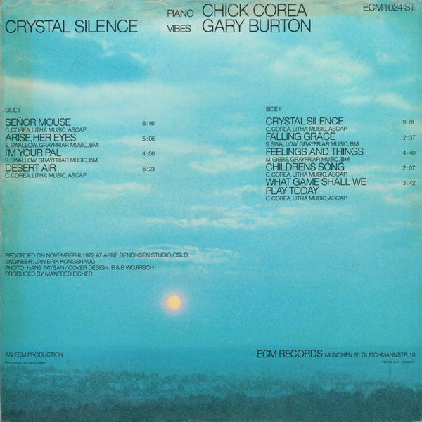 Gary Burton / Chick Corea : Crystal Silence (LP, Album)