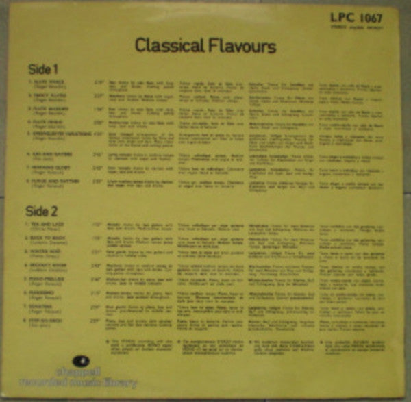 The Ole Jensen Ensemble : Classical Flavours (LP, Album)