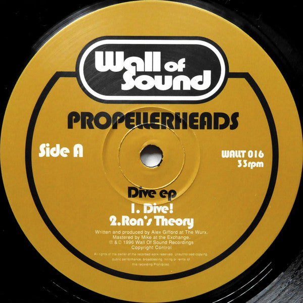 Propellerheads : Dive EP (12", EP)