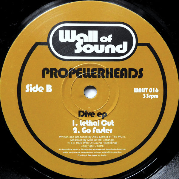 Propellerheads : Dive EP (12", EP)