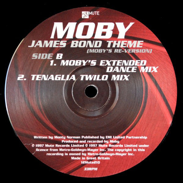 Moby : James Bond Theme (Moby's Re-Version) (12")