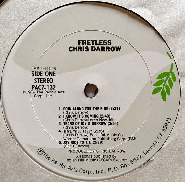 Chris Darrow : Fretless (LP, Album)