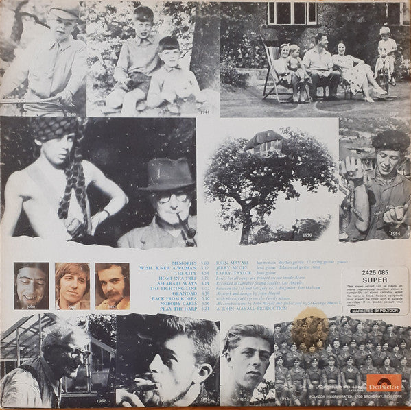 John Mayall / Jerry McGee / Larry Taylor : Memories (LP, Album, Gat)