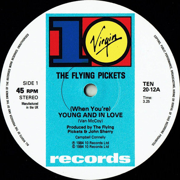 The Flying Pickets : When You're Young & In Love (12", Single)