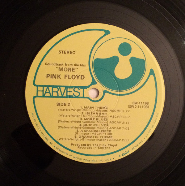 Pink Floyd : Original Motion Picture Soundtrack From The Film "More" (LP, Album, RE, Win)