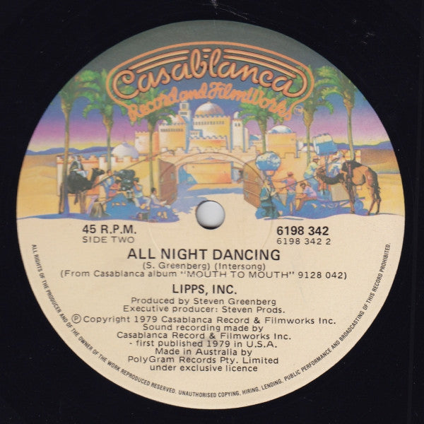 Lipps, Inc. : Funkytown / All Night Dancing (12", Single)