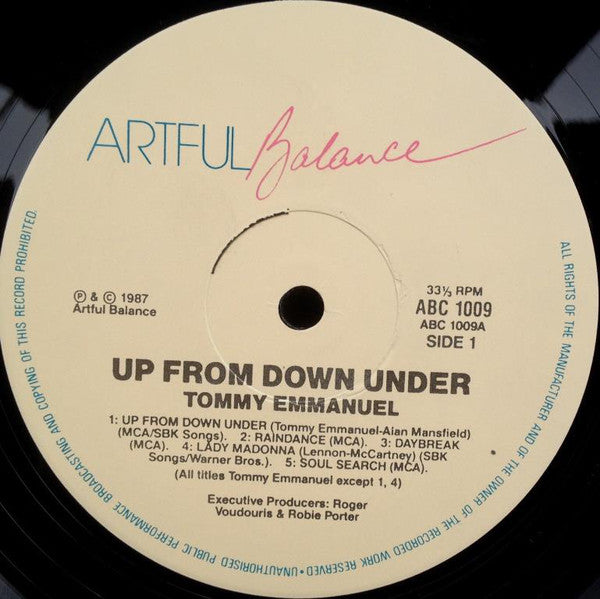 Tommy Emmanuel : Up From Down Under (LP, Album)