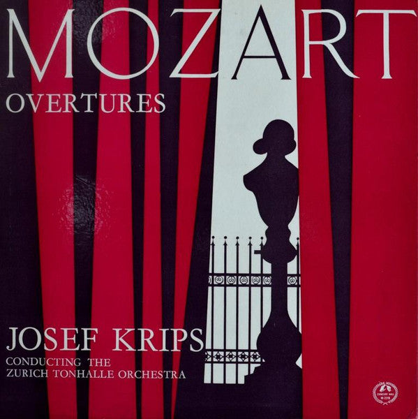 Wolfgang Amadeus Mozart - Tonhalle-Orchester Zürich, Josef Krips : Overtures (LP)