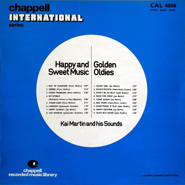 Kai Martin And His Sound : Happy And Sweet Music / Golden Oldies (LP)