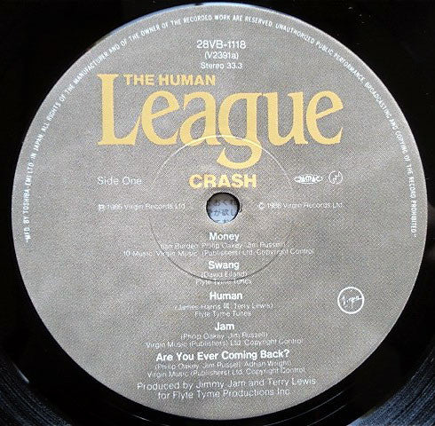 The Human League : Crash (LP, Album)