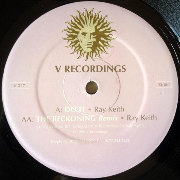 Ray Keith : Do It / The Reckoning (12")